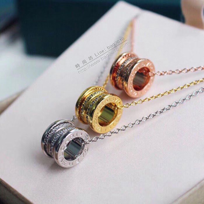 Bvlgari飾品 寶格麗經典款螺旋鑽彈簧項鏈  zgbq3365